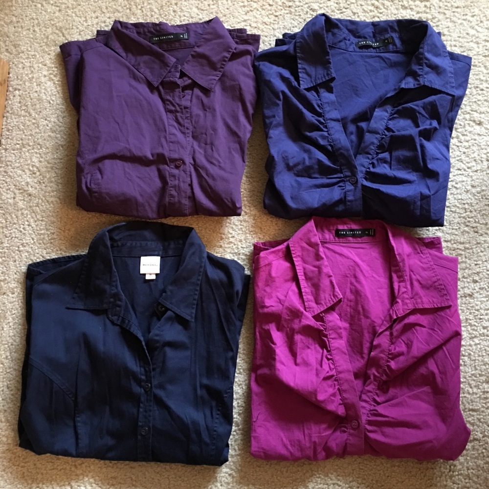 Bundle of 4 professional button down tops